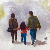 Mann Khine ~ My Family ~ Watercolor